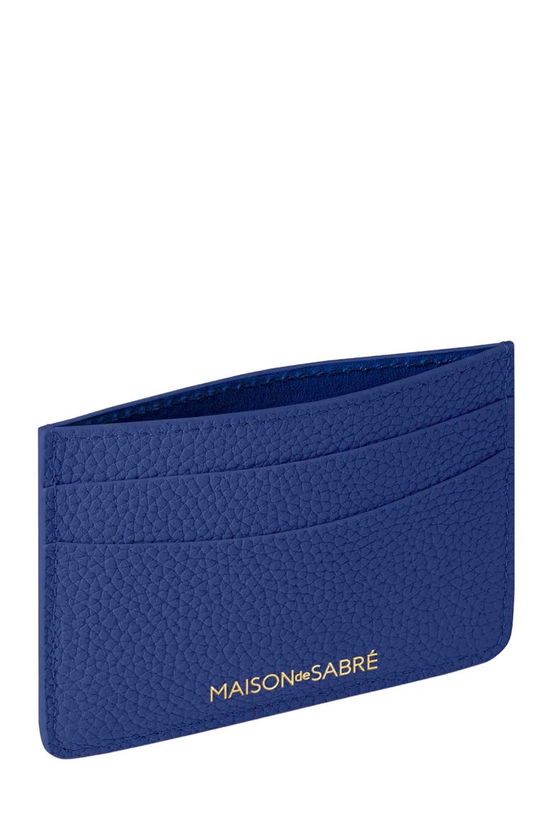 Leather Card Holder, Alternate, color, Lapis Blue