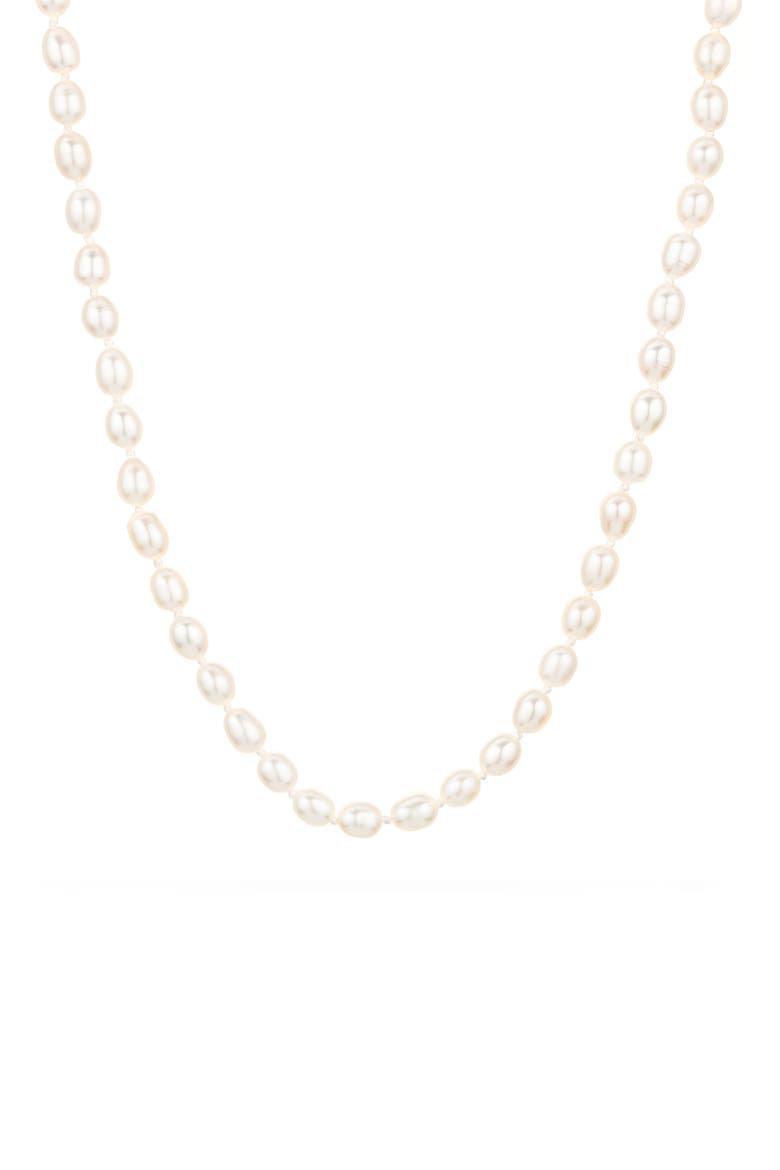 Freshwater Pearl Necklace , Main, color, YELLOW GOLD