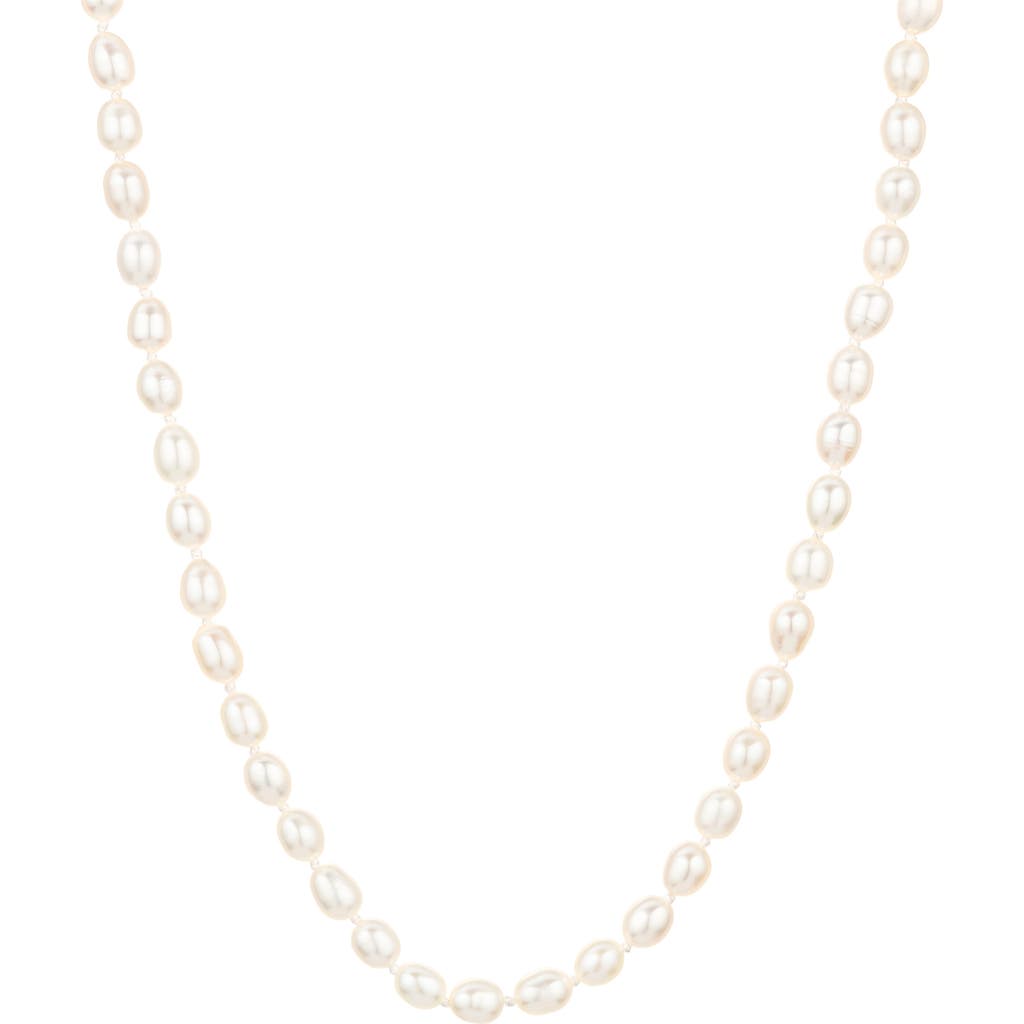 Adina Reyter Freshwater Pearl Necklace in Yellow Gold at Nordstrom, Size 16"