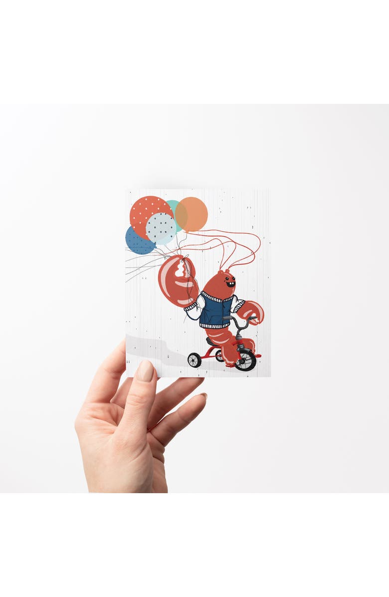 Ramus & Co Birthday Greeting Card Pack (3ct) "Lobstah Balloons", Main, color, Multi-Pack