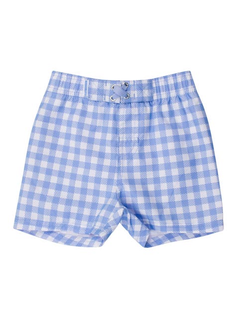 Baby/Toddler Boys UPF50+ Gingham Swim Trunks