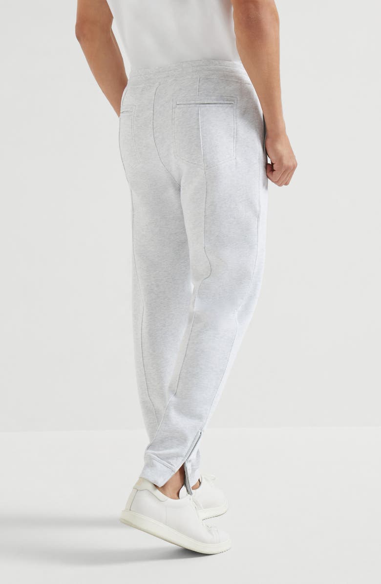 Brunello Cucinelli Trousers with crête, Alternate, color, Pearl Grey