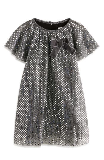 Next Kids' Sequin Party Dress In Black