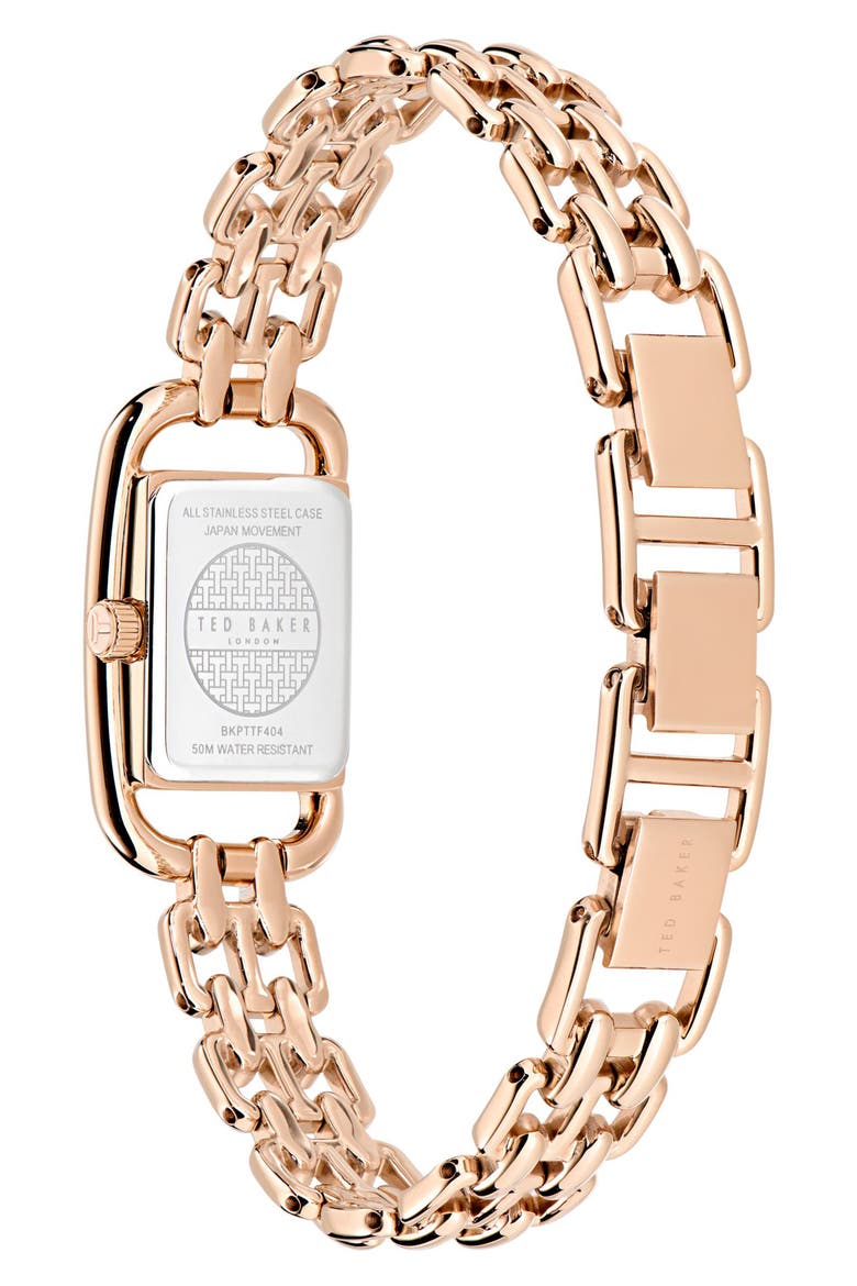 Iconic Bracelet Watch, 17mm x 8mm, Alternate, color, ROSE GOLD-TONE