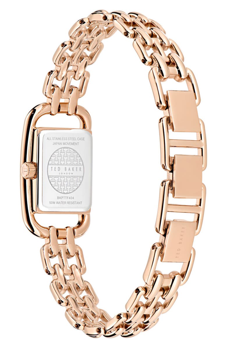 Ted Baker Iconic Bracelet Watch, 17mm x 8mm, Alternate, color, Rose Gold-Tone