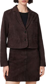 AllSaints Apton Leather Blazer