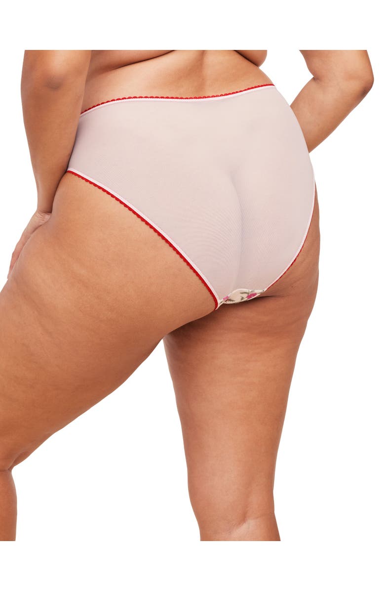 Adore Me Rosa Bikini Panties, Alternate, color, Floral Red