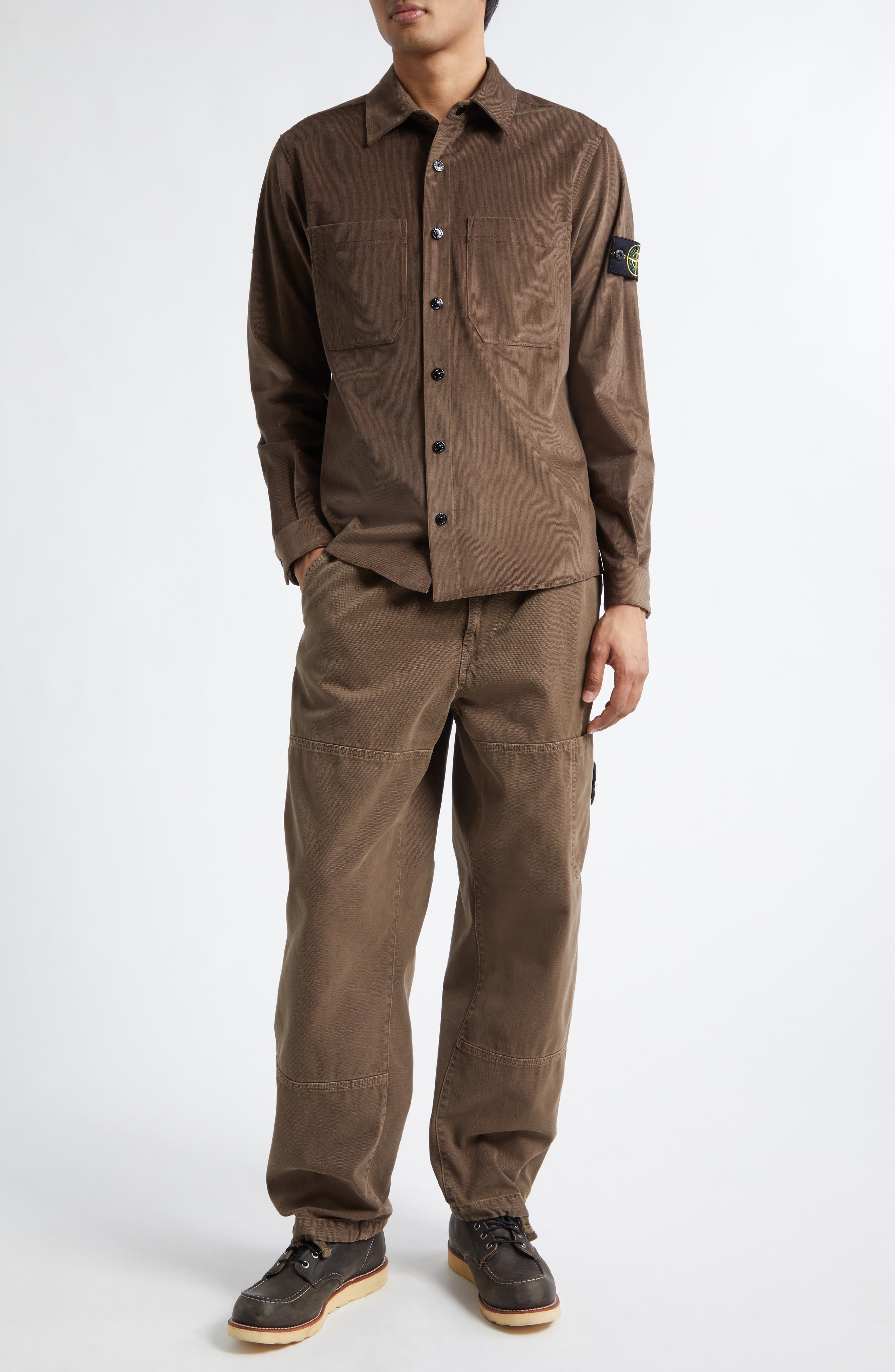 Garment Dye Cotton Cargo Pants - image 2