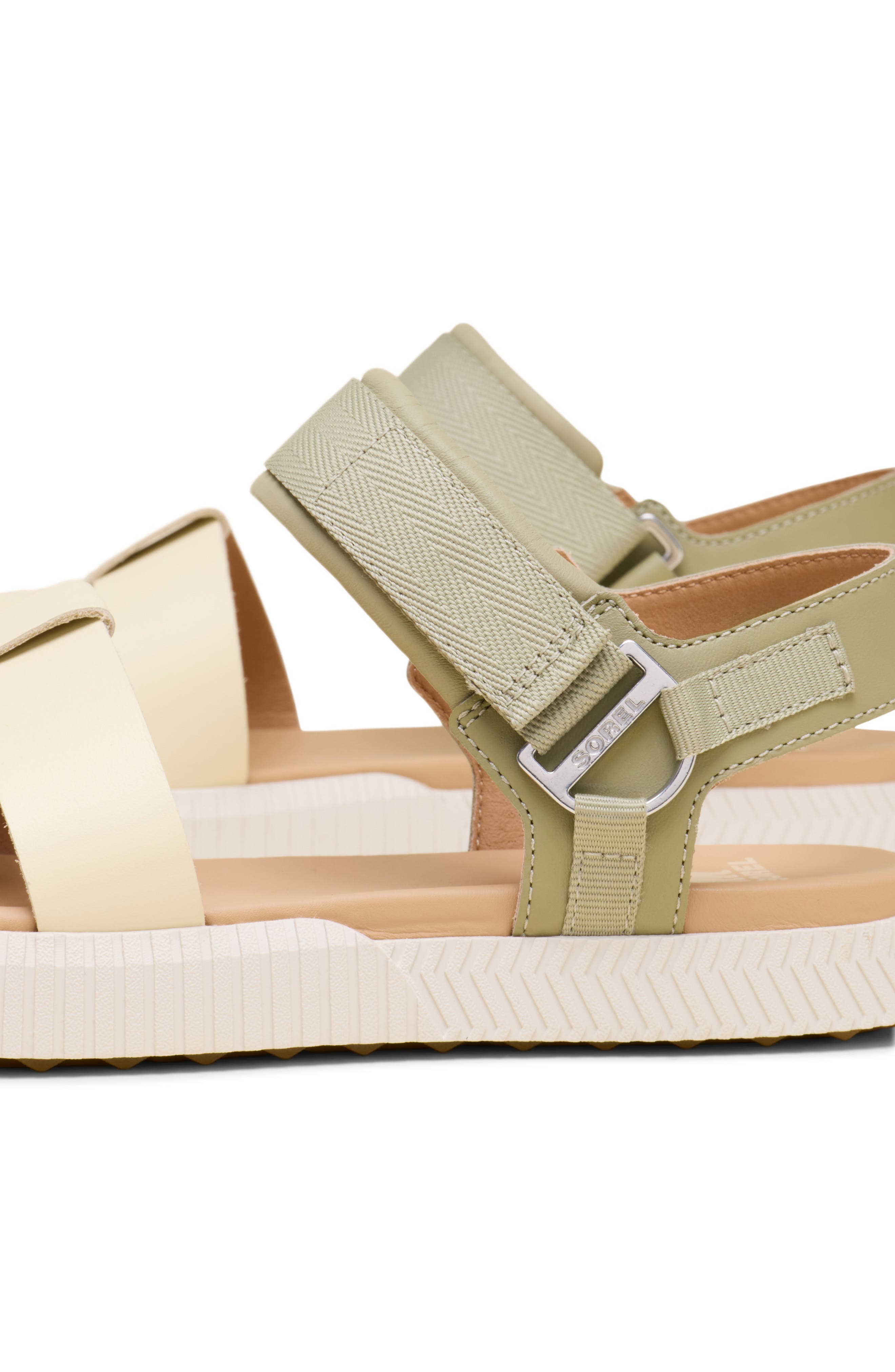 ONA AVE Ankle Strap Sandal, Alternate, color, DUSTY TWILL/ HONEY WHITE