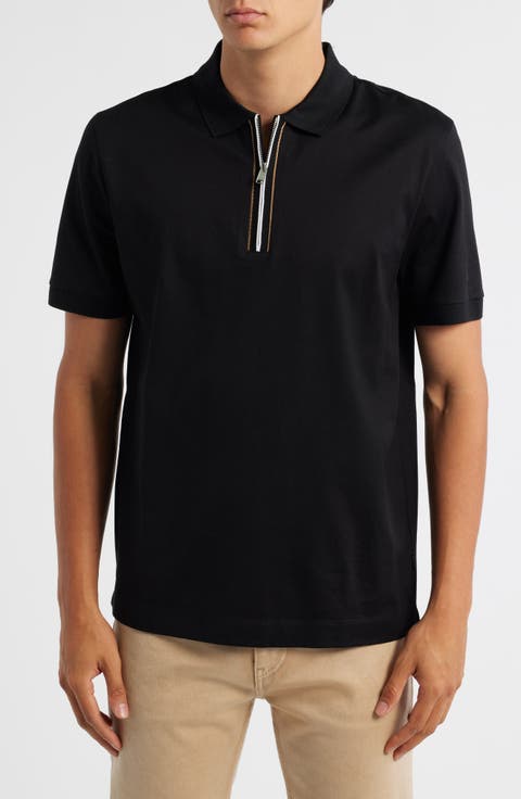 Paras Quarter Zip Cotton Polo