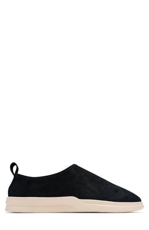 Lusso Cloud Gehry Suede Clog In Jet Black/shortbread