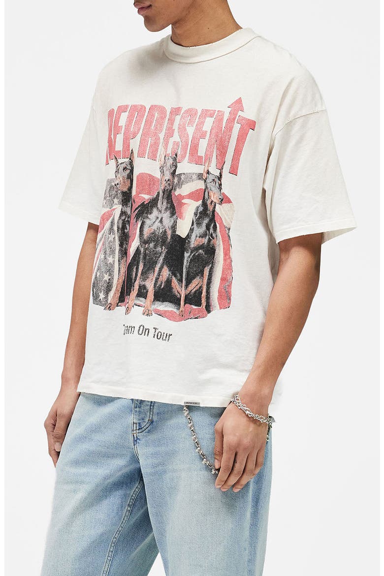 Dream On Tour Graphic T-Shirt, Alternate, color, WASHED ECRU