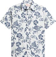 Kahala Ginger Pareau Short Sleeve Cotton Button-Down Shirt