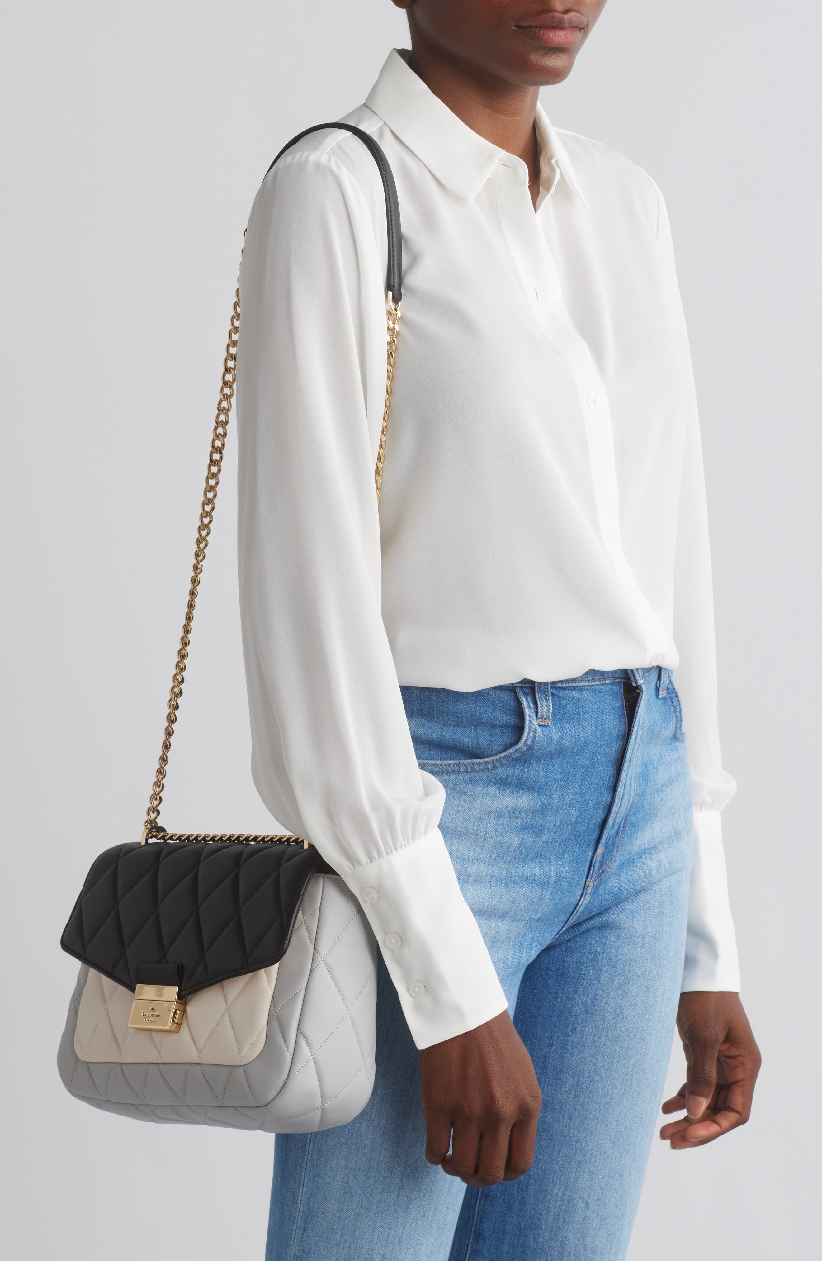 Kate Spade New York carey medium flap shoulder bag, Alternate, color, 