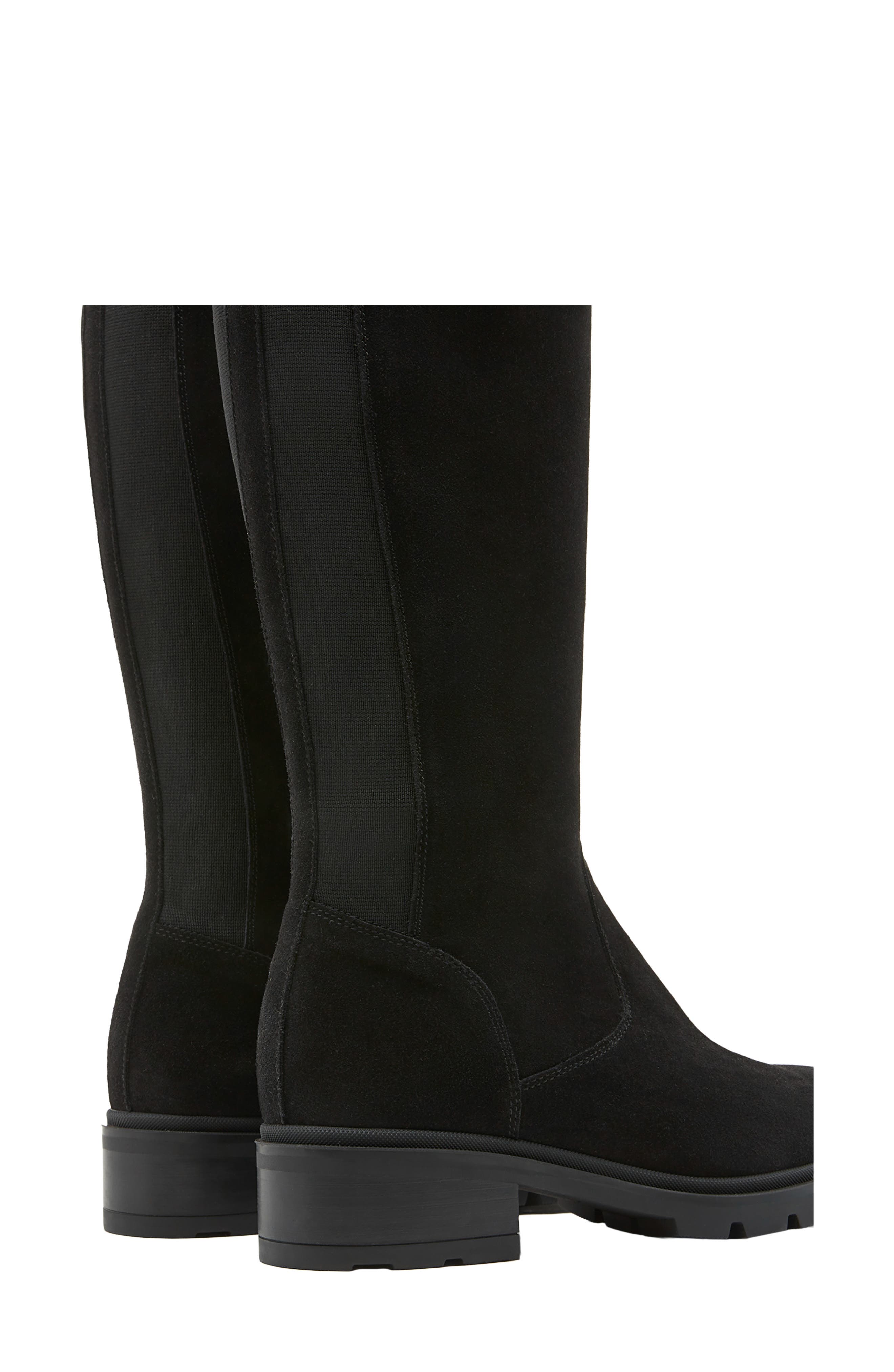 Superb Knee High Boot - Wide Calf, Alternate, color, BLACK SUEDE