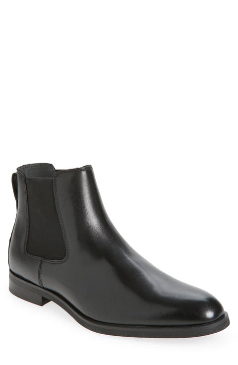 Elijah Polished Leather Chelsea Boot (Men)
