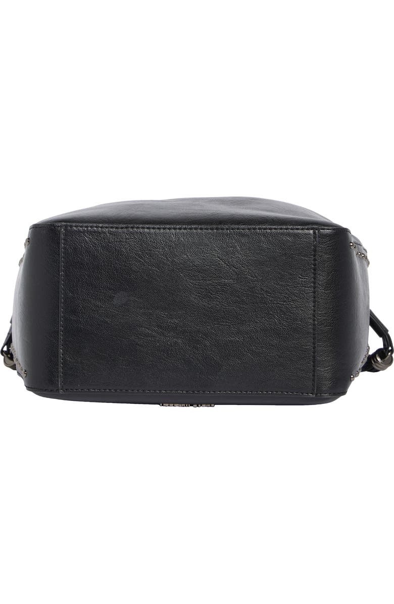 Steve Madden Suri Faux Leather Bucket Bag, Alternate, color, Black