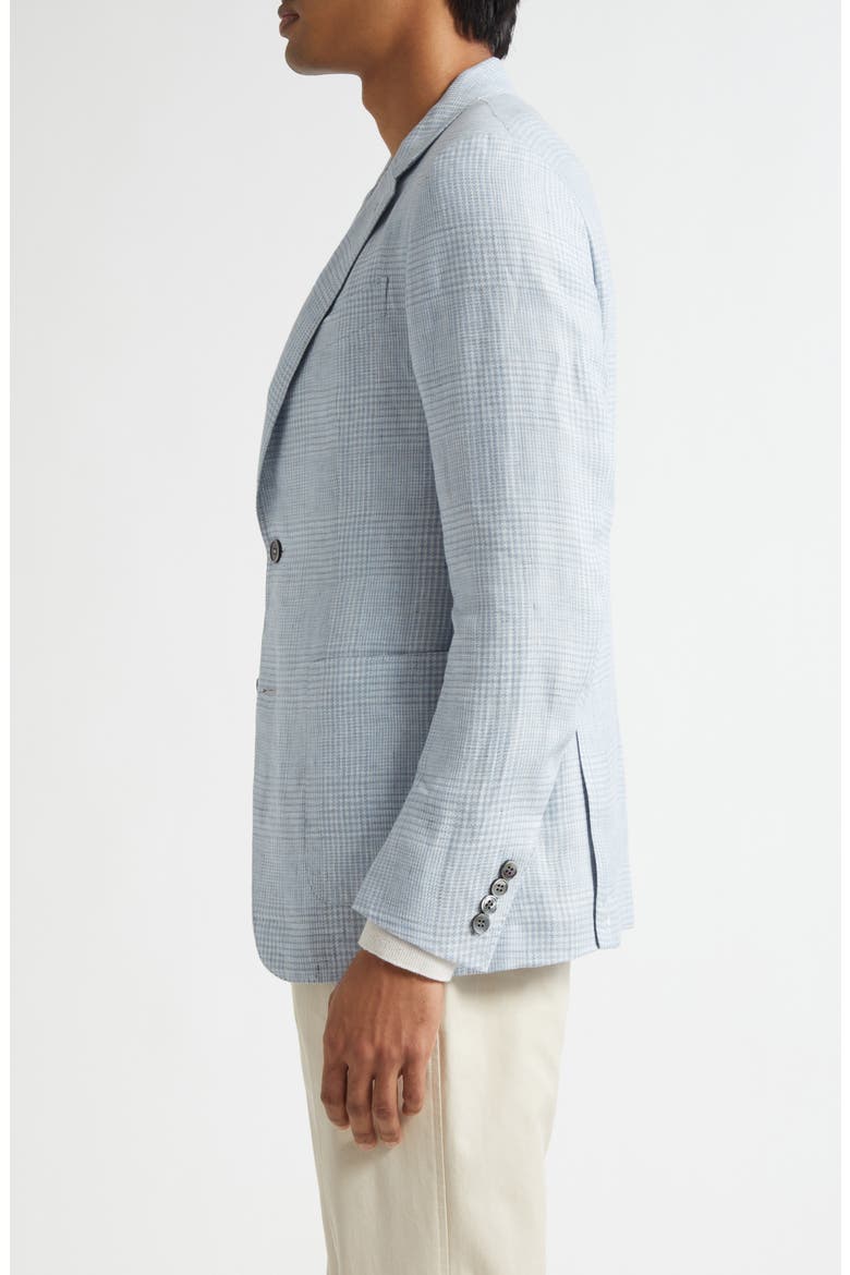 Oasi Linen Sport Coat, Alternate, color, BR BLUE CHECKER