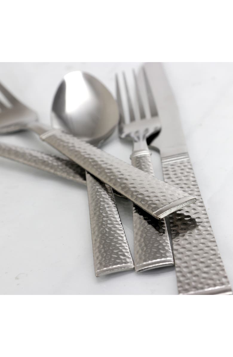 Gibson Everyday Prato 20 Piece Flatware Set, Alternate, color, Metallic Silver