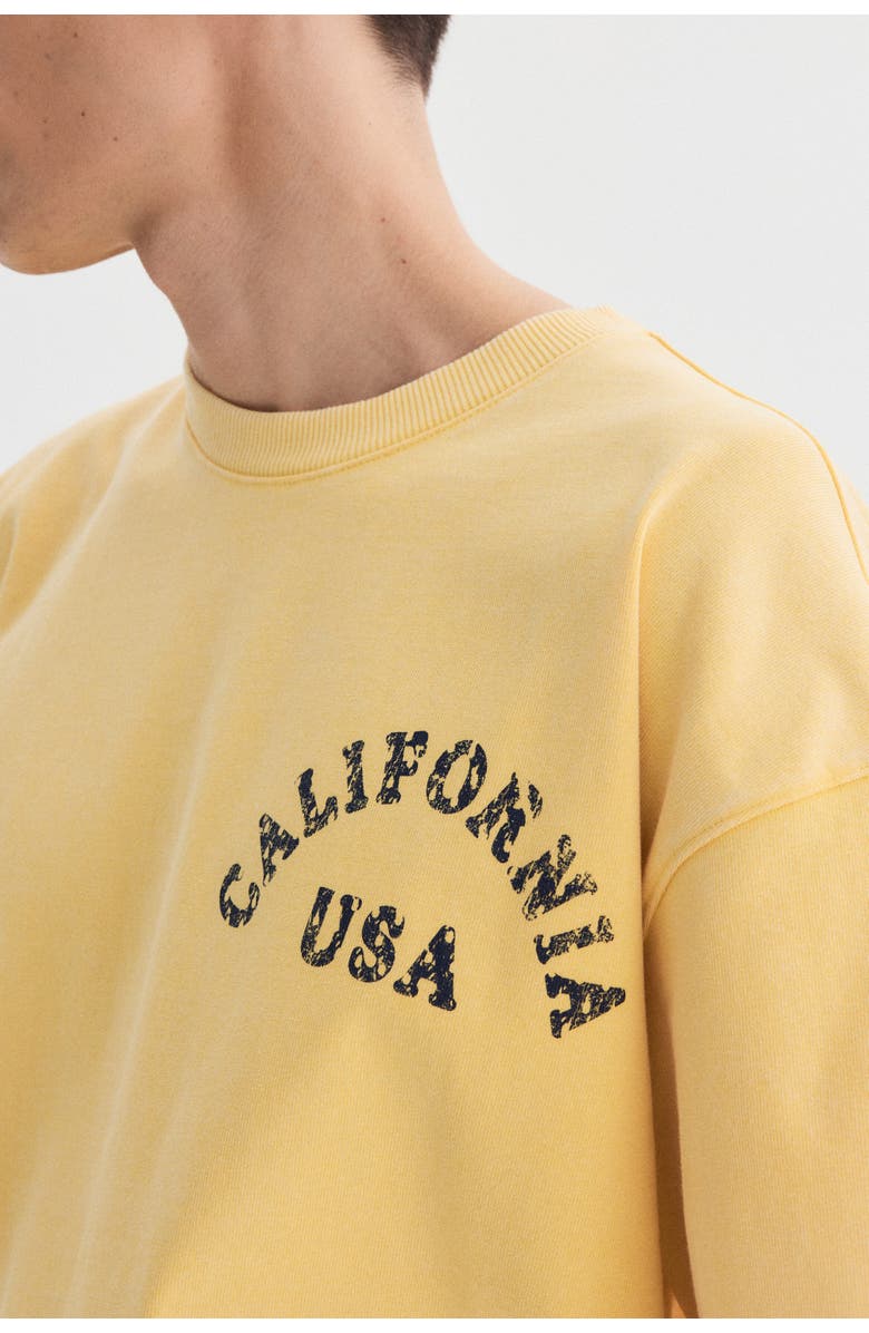 H&M Oversized boxy t-shirt, Alternate, color, Yellow/California