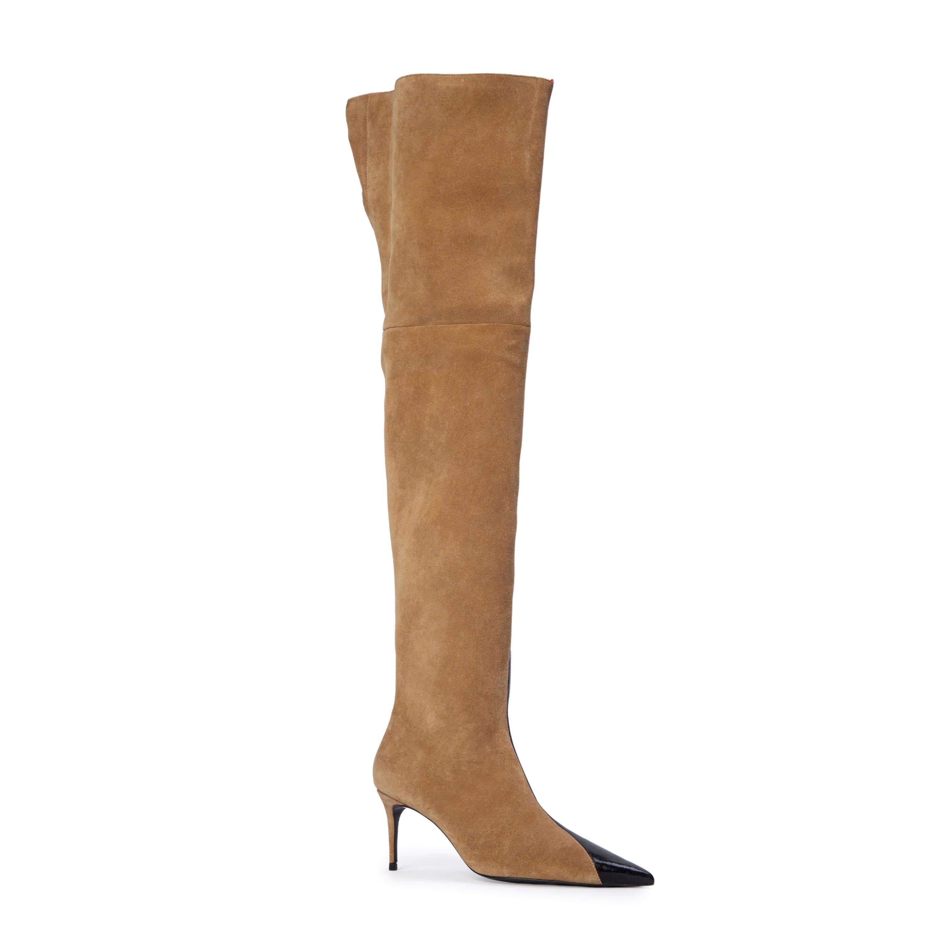 Oblik 70 Boot, Alternate, color, Latte Suede / Eel Leather