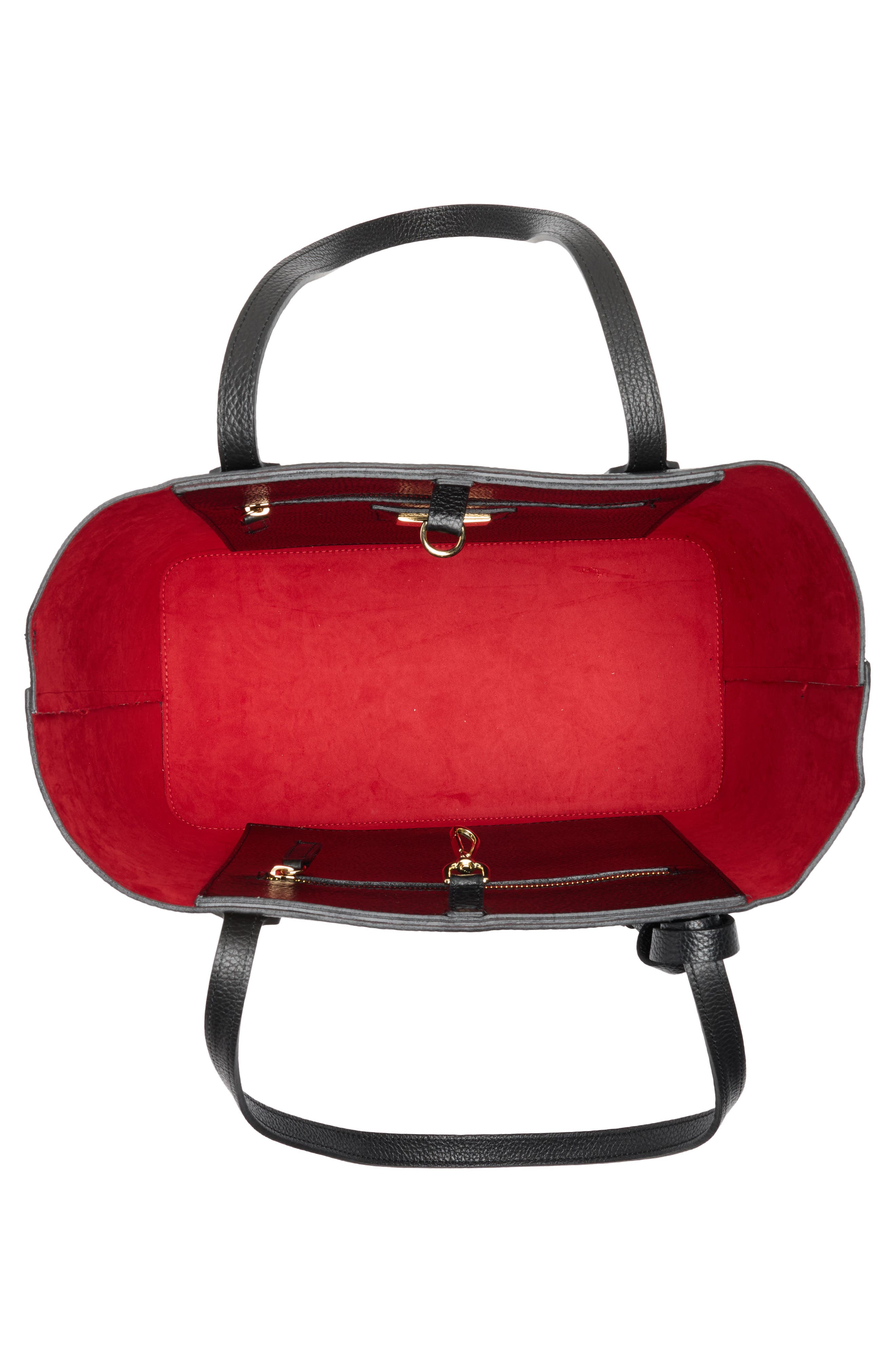 VALENTINO BY MARIO VALENTINO Soho Medallion Leather Tote, Alternate, color, Black