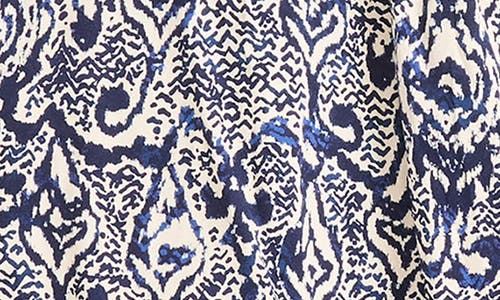 The Good Journey Patterned Minidress In Blue
