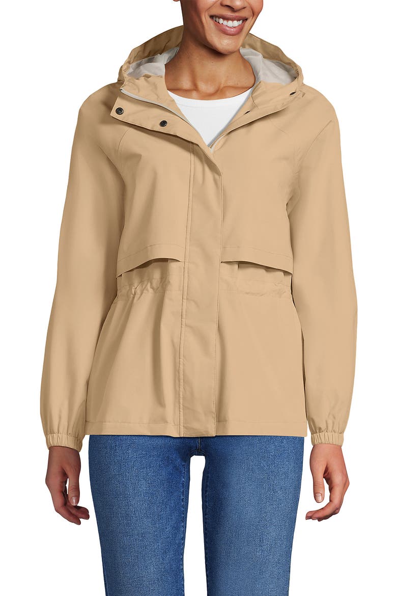 Squall Packable Rain Jacket, Main, color, Champagne/Ivory Latte