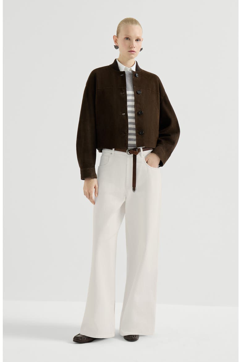 Relaxed trousers with monili, Alternate, color, Panama