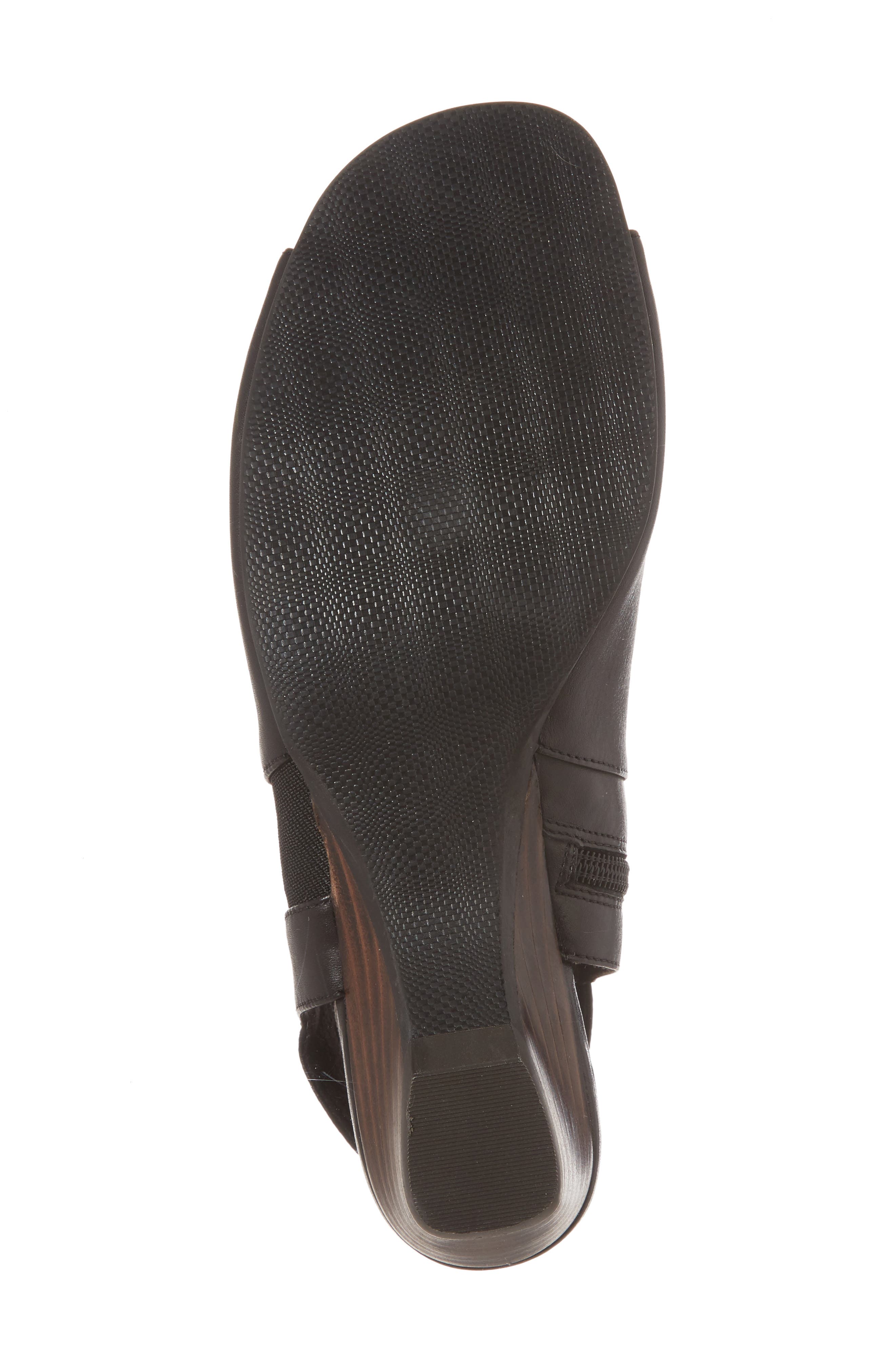Parson Peep Toe Bootie, Alternate, color, BLACK LEATHER