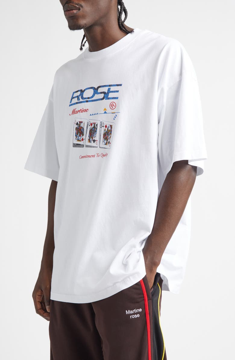 Martine Rose Classic Logo Graphic T-Shirt, Alternate, color, White