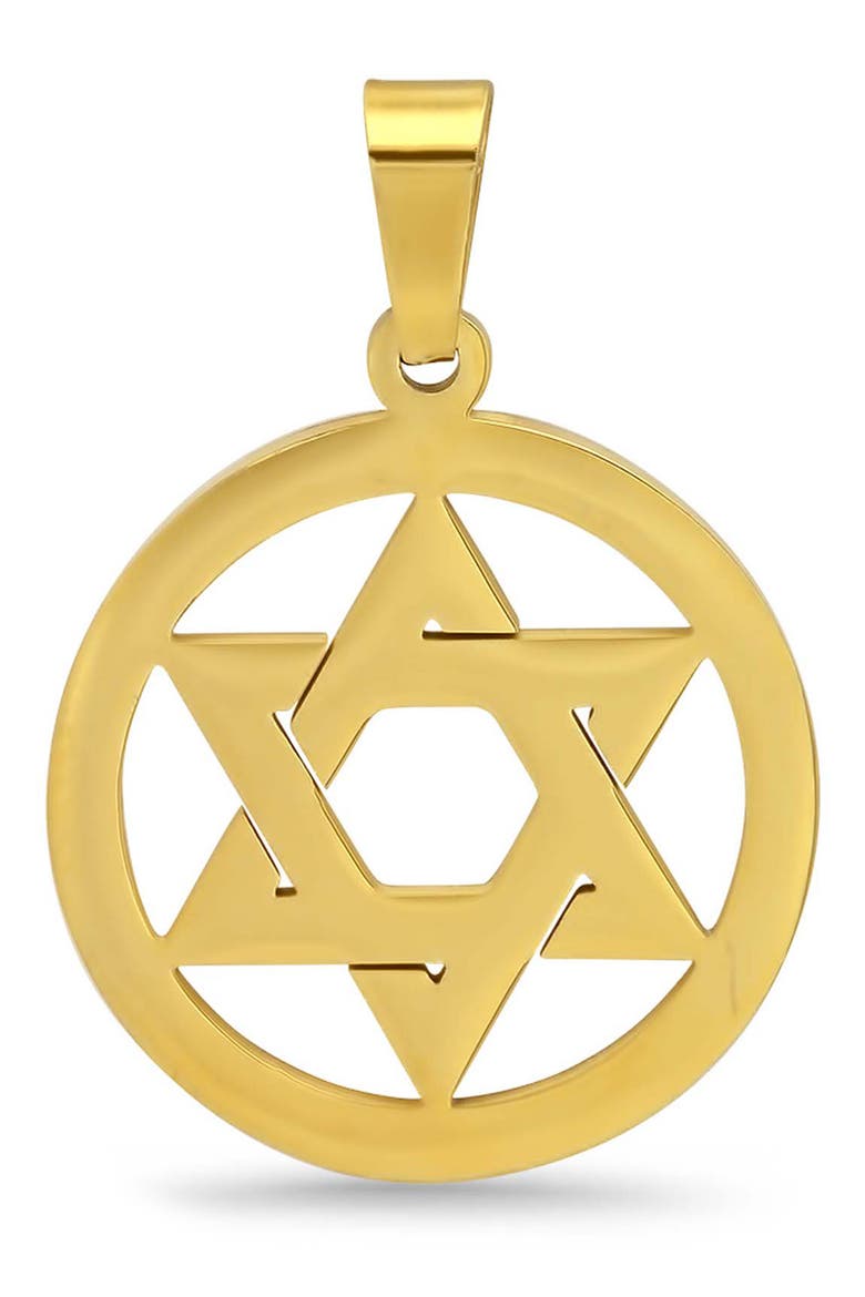 Star of David Pendant, Main, color, GOLD
