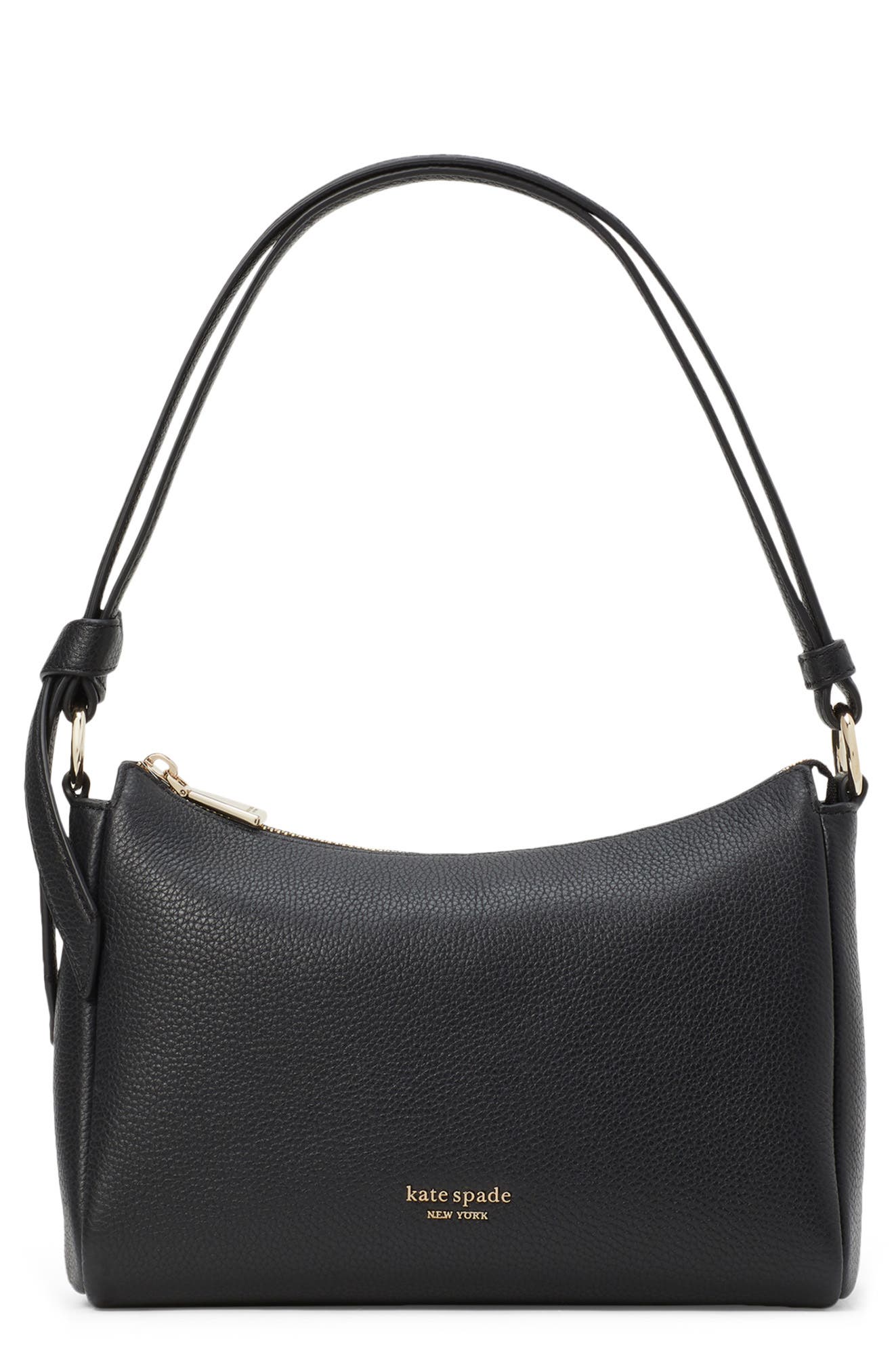 Kate Spade New York medium knott pebble leather shoulder bag, Main, color, 