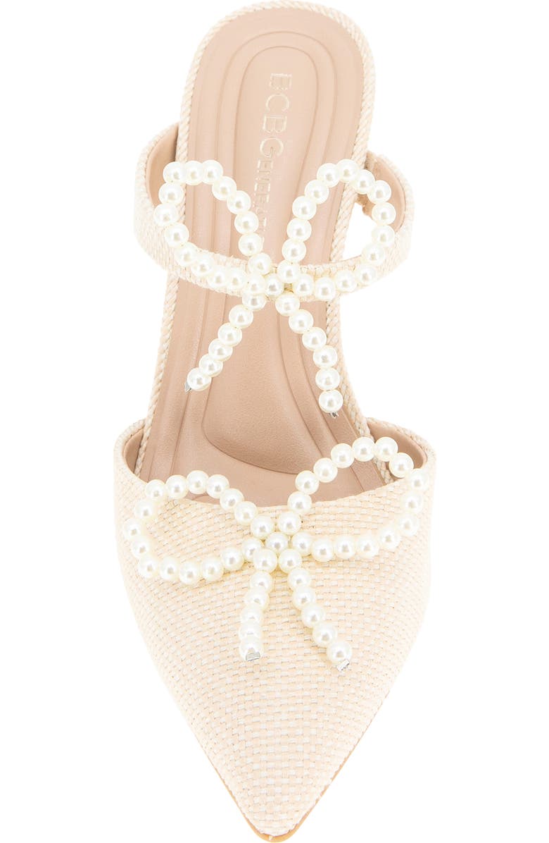 BCBGeneration Bardia Pointed Toe Mule, Alternate, color, Natural