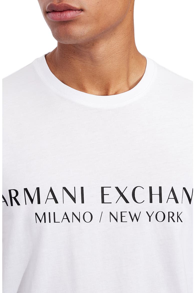 Milano/New York Logo Graphic Tee, Alternate, color, WHITE