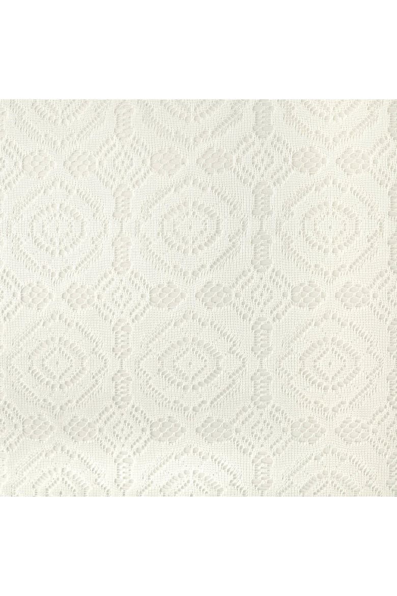 Cream Vintage Polyester Lace Tablecloth 63 Round, Alternate, color, Cream
