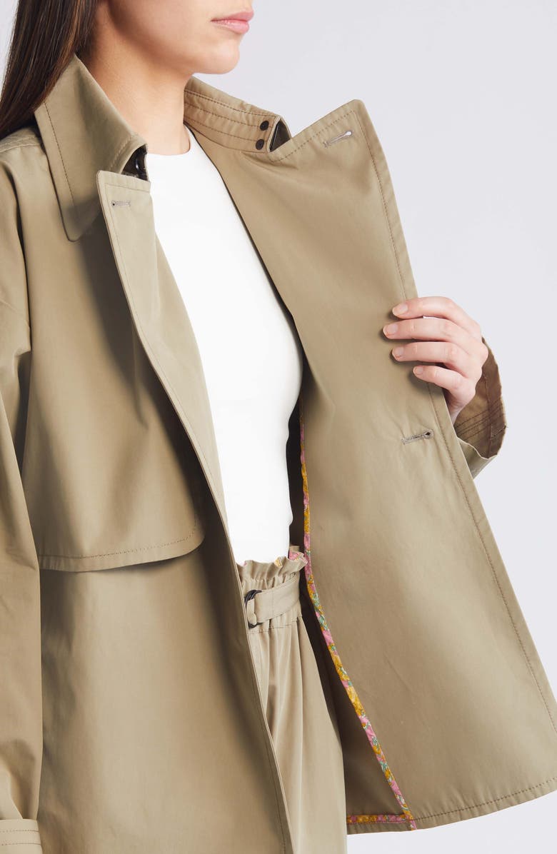 NACKIYÈ x Liberty London Pera Cotton Trench Top, Alternate, color, 