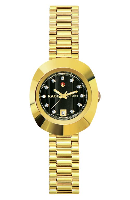 RADO The Original Automatic Bracelet Watch, 27.3mm in Black at Nordstrom