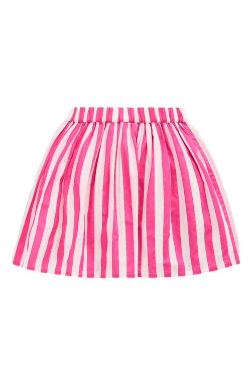 Mini Boden Kids' Stripe Fruit Appliqué Cotton Graphic Skirt