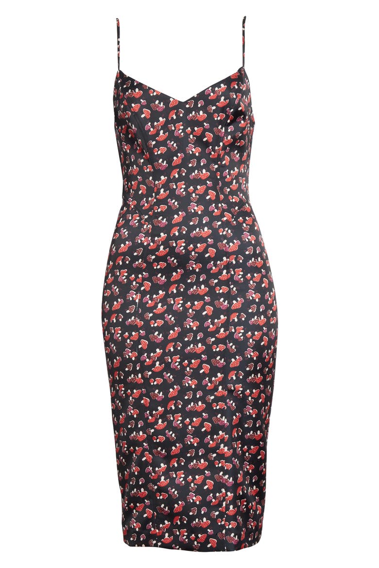Chelsea Mushroom Print Sundress, Alternate, color, RED MUSHROOM