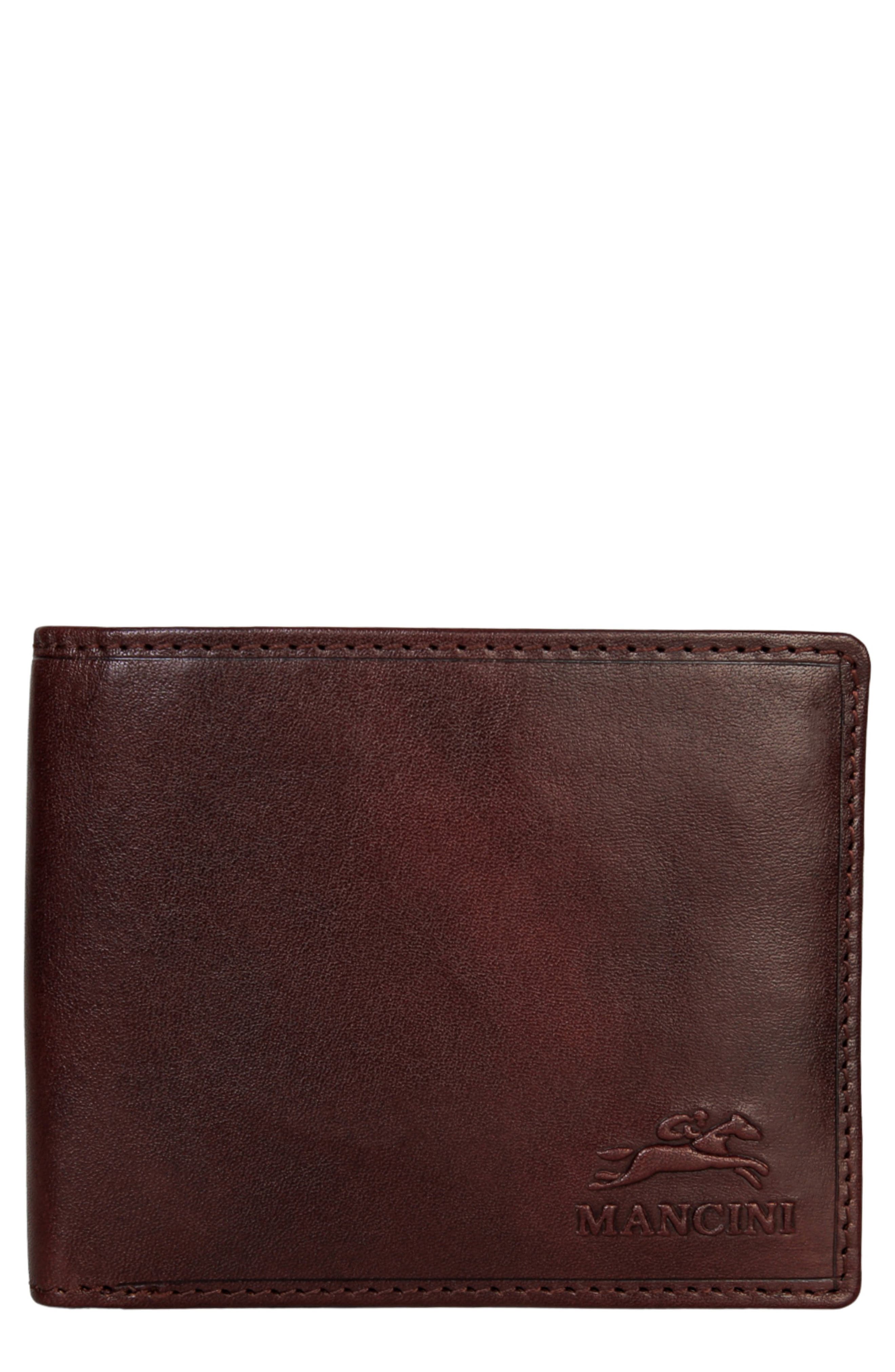 RFID Secure Leather Left Wing Wallet