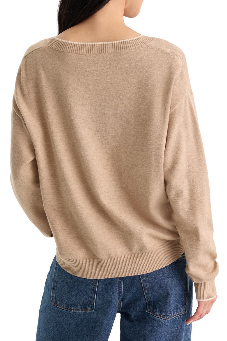 The Cozy V-Neck Sweater, Alternate, color, DUNE MIST