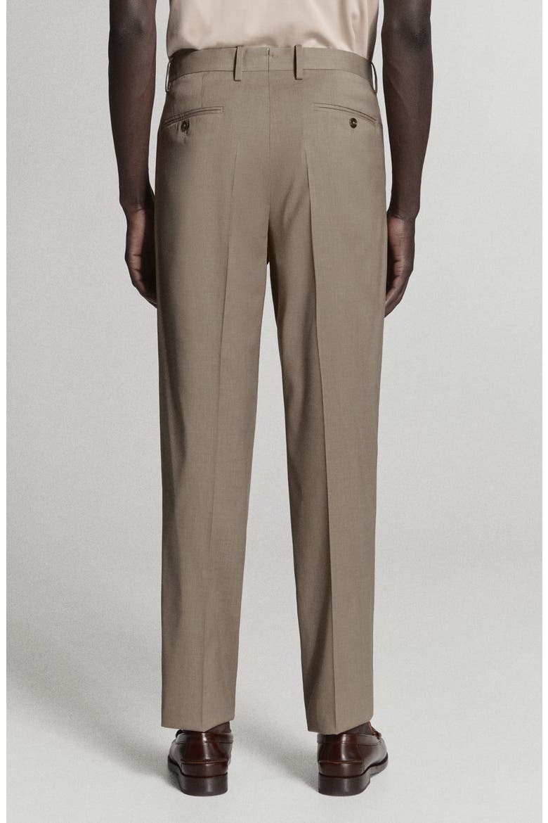 Milan Slim Fit Suit Pants, Alternate, color, MEDIUM BROWN