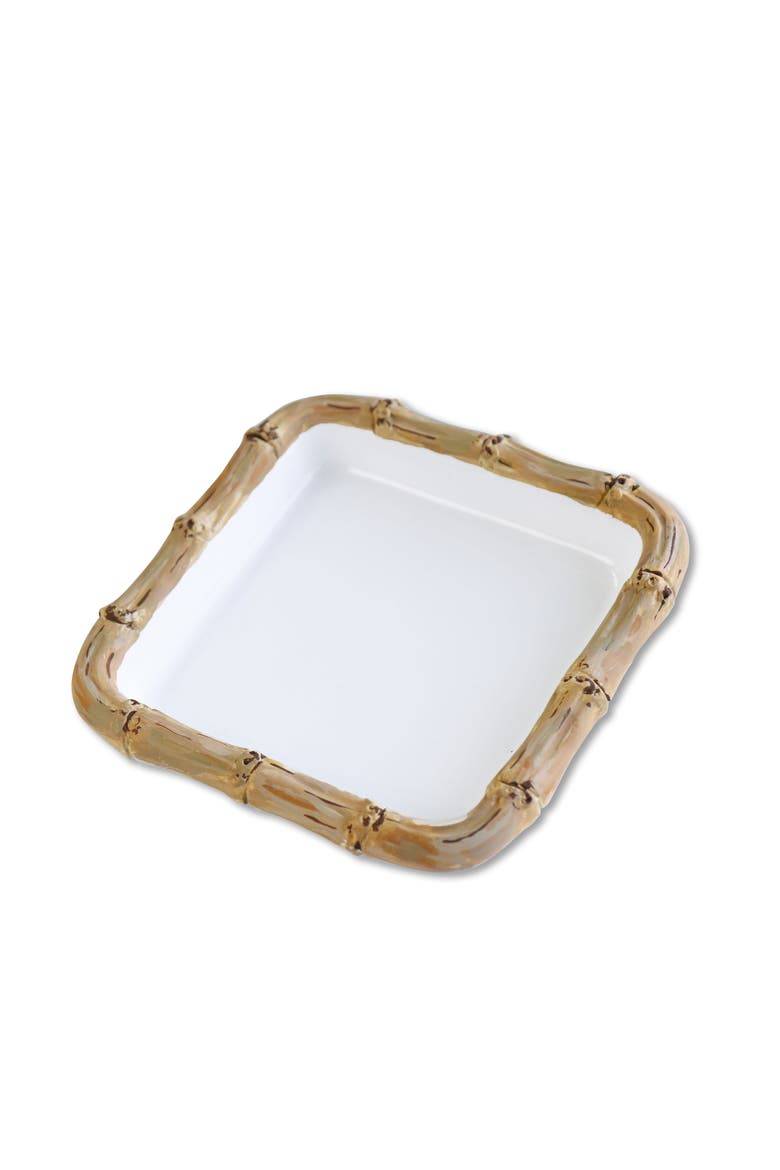 Vida Cane Beverage Napkin Holder, Main, color, White