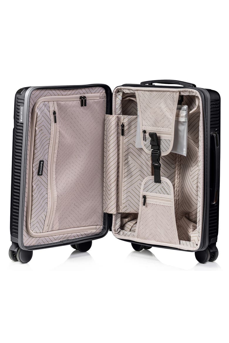 Legacy 3-Piece Hardside Luggage Set, Alternate, color, BLACK