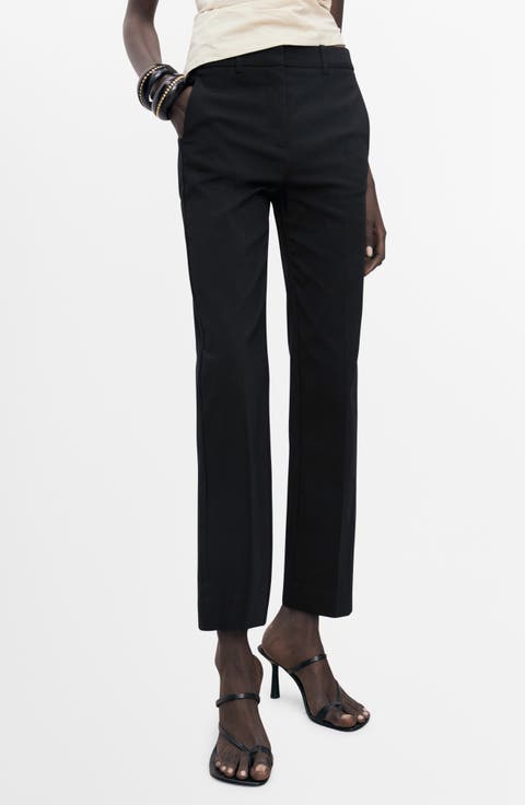 Ankle Straight Leg Pants (Regular & Plus)