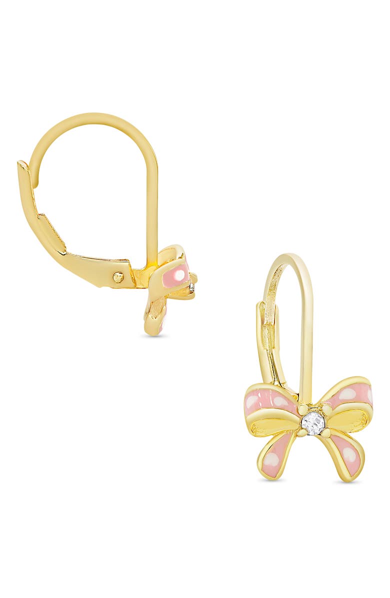 Lily Nily Bow Earrings, Alternate, color, Gold