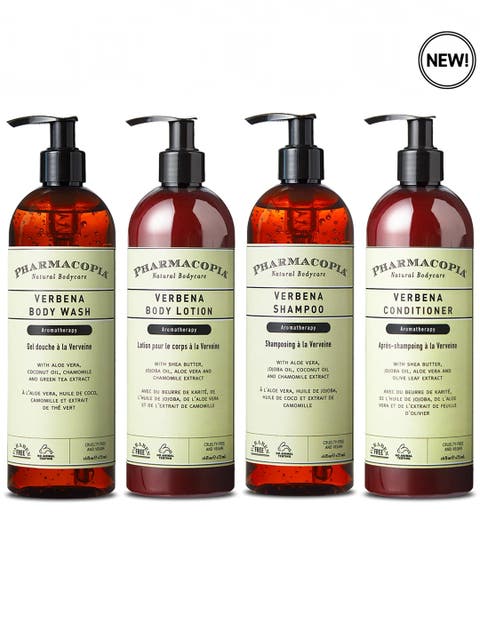 Verbena Essentials Bundle - Shampoo, Conditioner, Body Wash, Body Lotion