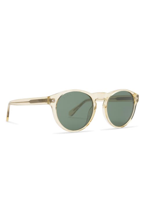Diff Cody 50mm Polarized Round Sunglasses In Green