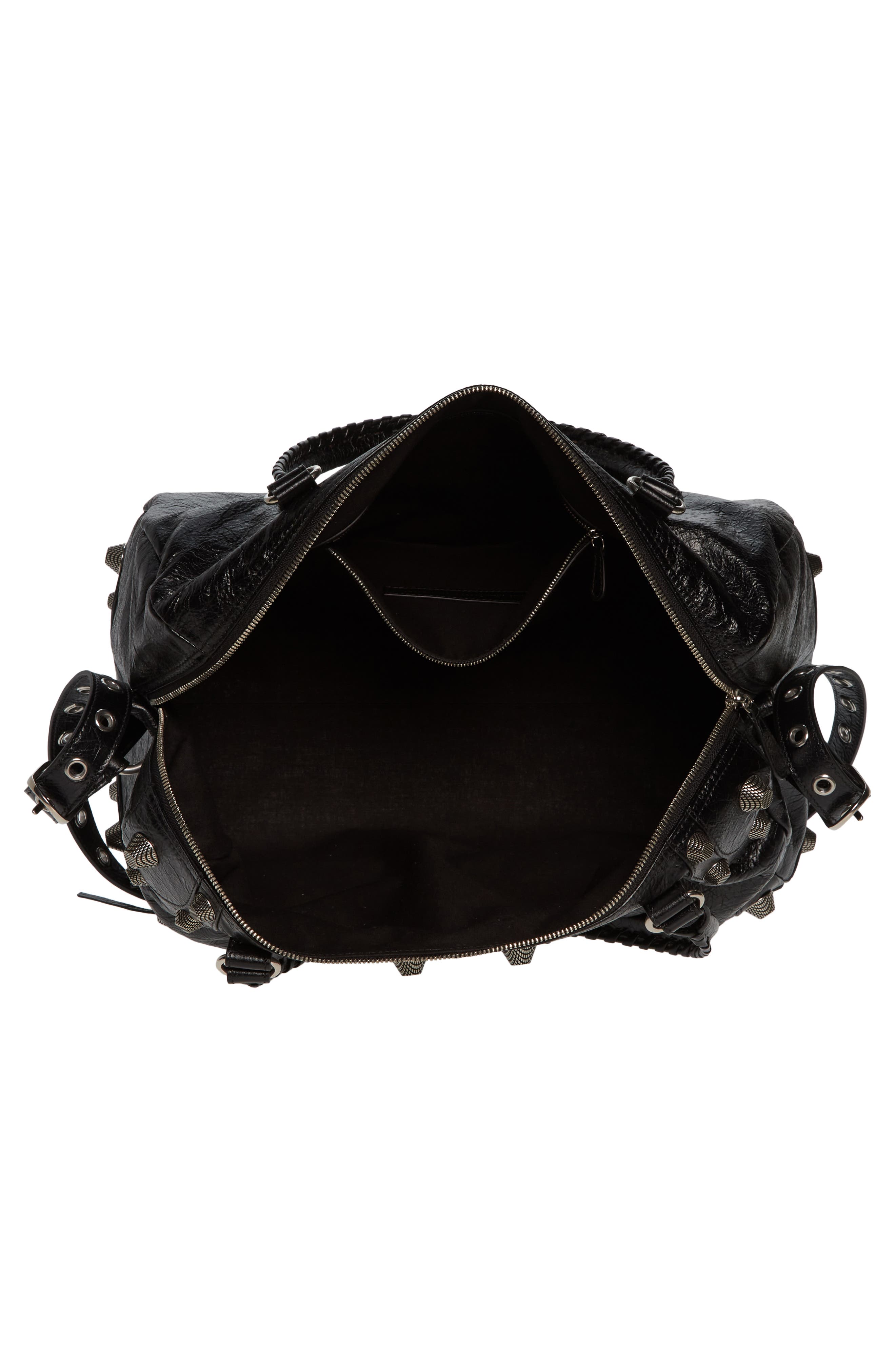 Balenciaga Le Cagole Leather Duffle Bag, Alternate, color, 